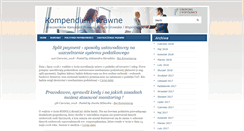 Desktop Screenshot of kompendiumprawne.pl