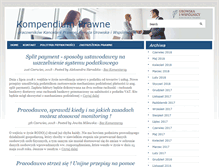 Tablet Screenshot of kompendiumprawne.pl